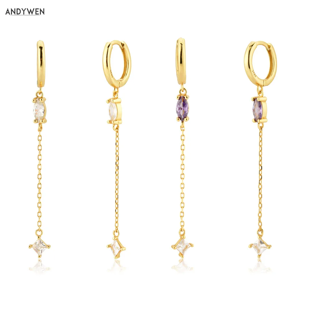 ANDYWEN 925 Sterling Silver 8.5mm Chain Oval 40MM Drop Earring Women Luxury Fashion Piercing Pendientes For Crystal Luxury
ANDYWEN 925 Sterling Silver 8.5mm Chain Oval 40MM Drop Earring Women Luxury Fashion Piercing Pendientes For Crystal Luxury