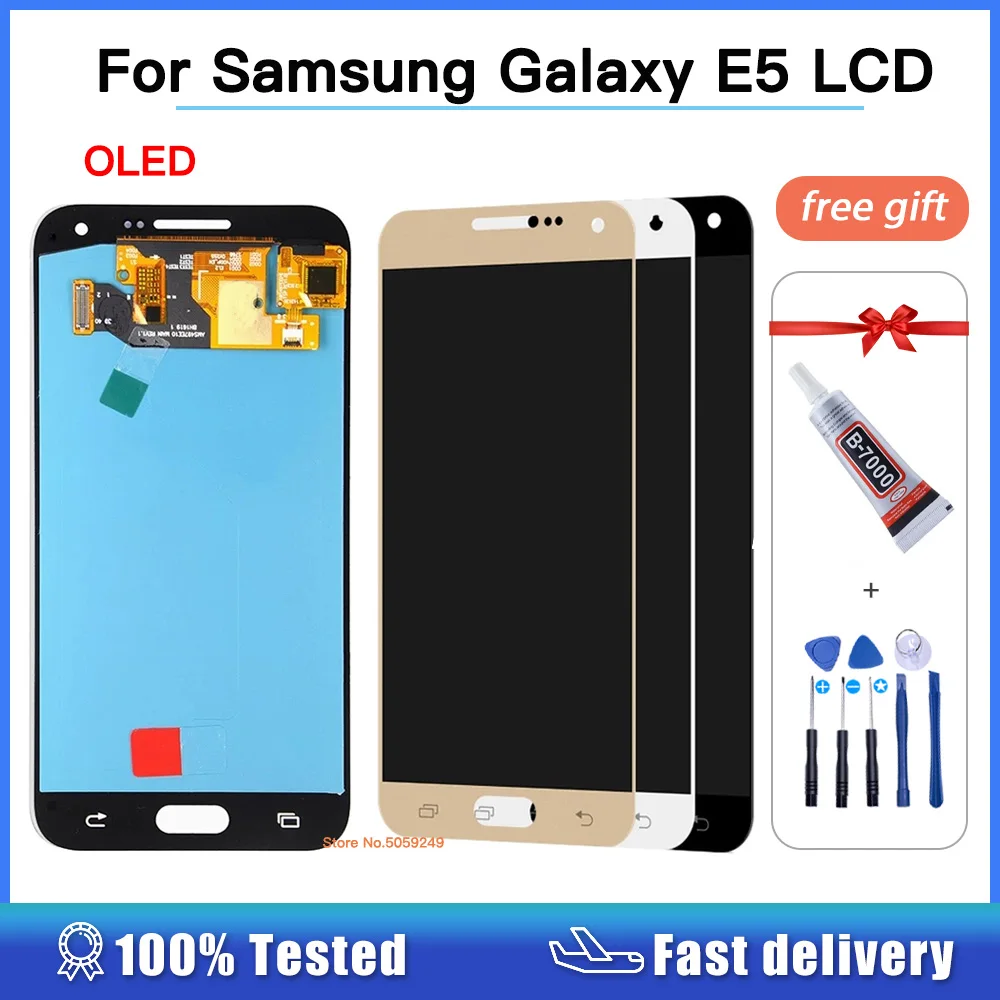 ЖК-дисплей AMOLED для Samsung Galaxy E5, сменный сенсорный экран с дигитайзером для Samsung E500, E500F, E500H, E500M, экран в сборе
ЖК-дисплей AMOLED для Samsung Galaxy E5, сменный сенсорный экран с дигитайзером для Samsung E500, E500F, E500H, E500M, экран в сборе