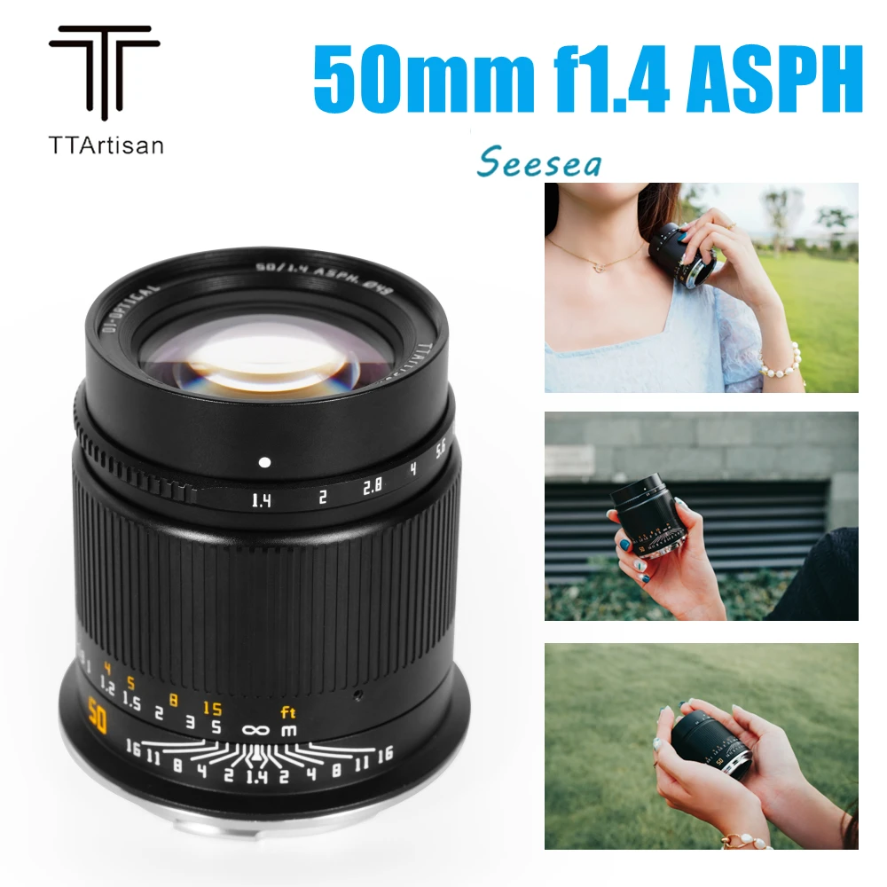 TTArtisan 50mm F1.4 ASPH Full Frame Manual Focus Lens for Sony E /Nikon Z /Canon R /Sigma Leica Panasonic L Mount Cameras
TTArtisan 50mm F1.4 ASPH Full Frame Manual Focus Lens for Sony E /Nikon Z /Canon R /Sigma Leica Panasonic L Mount Cameras
