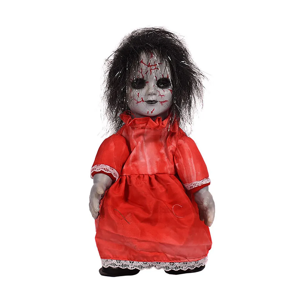 Funny Props With Shinning Eyes Halloween Toys Decoration Voice Control 34cm Home Craft New Ghost Baby Black Hair Horror Doll
Funny Props With Shinning Eyes Halloween Toys Decoration Voice Control 34cm Home Craft New Ghost Baby Black Hair Horror Doll
