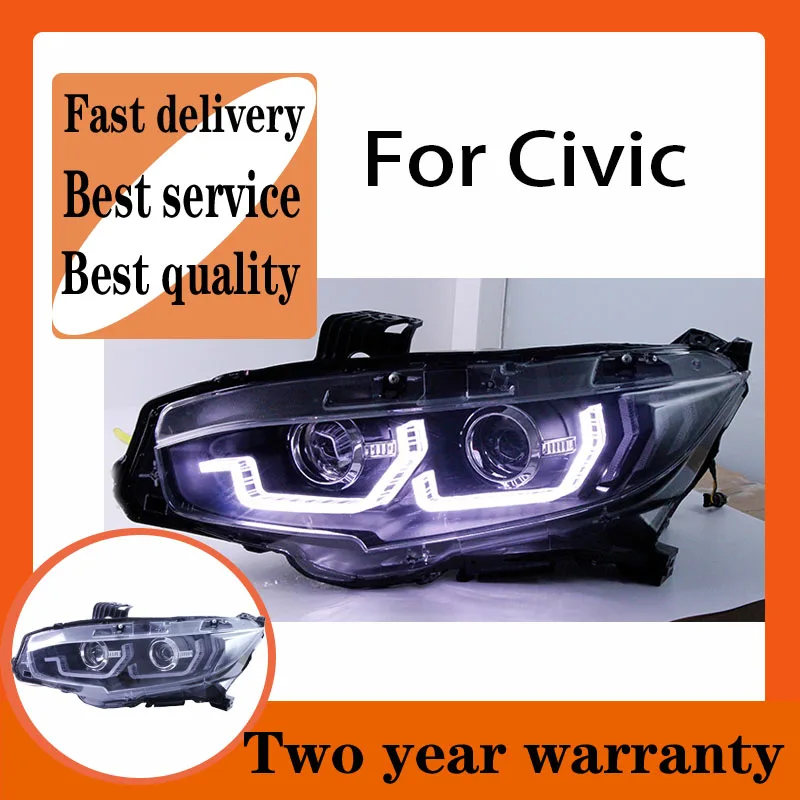 Фары для Honda Civic 2016-2019, светодиодные фары, светодиодные фары DRL Hid, фары «ангельские глазки», биксеноновые аксессуары
Фары для Honda Civic 2016-2019, светодиодные фары, светодиодные фары DRL Hid, фары «ангельские глазки», биксеноновые аксессуары