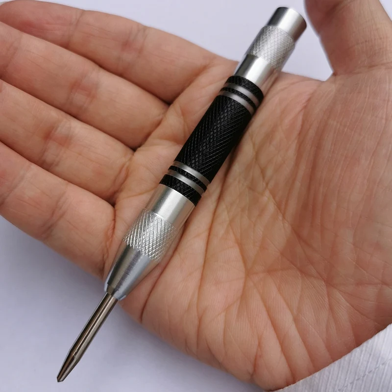 2Pcs Automatic Center Punch Center Hole Punch Set For Wood, Metal, Plastic, Glass, And Marble
2Pcs Automatic Center Punch Center Hole Punch Set For Wood, Metal, Plastic, Glass, And Marble