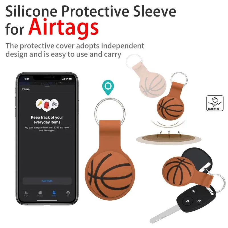 Жидкий силиконовый защитный чехол для Apple airтеги с брелоком, мультяшный чехол для хранения, пылезащитный баскетбольный чехол для бирок, аксе... 
Жидкий силиконовый защитный чехол для Apple airтеги с брелоком, мультяшный чехол для хранения, пылезащитный баскетбольный чехол для бирок, аксе...