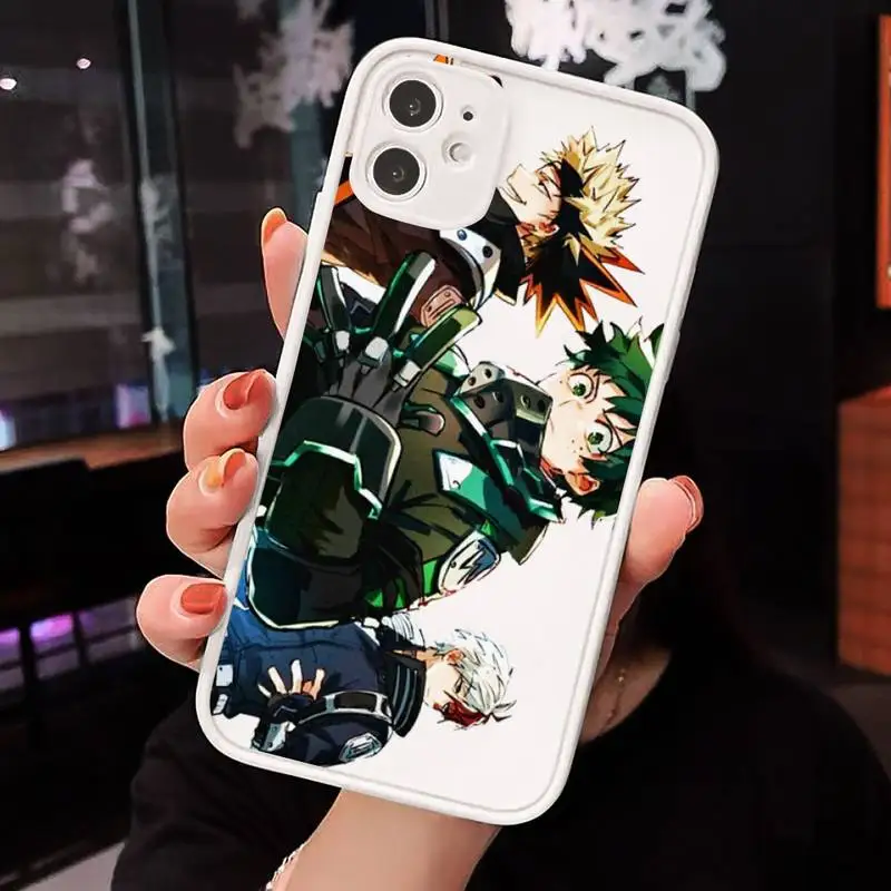 Anime My Hero Academia Phone Cases Matte transparent For White iPhone 12 Mini 11 Pro XR XS Max 7 8 Plus X Back Cover
Anime My Hero Academia Phone Cases Matte transparent For White iPhone 12 Mini 11 Pro XR XS Max 7 8 Plus X Back Cover