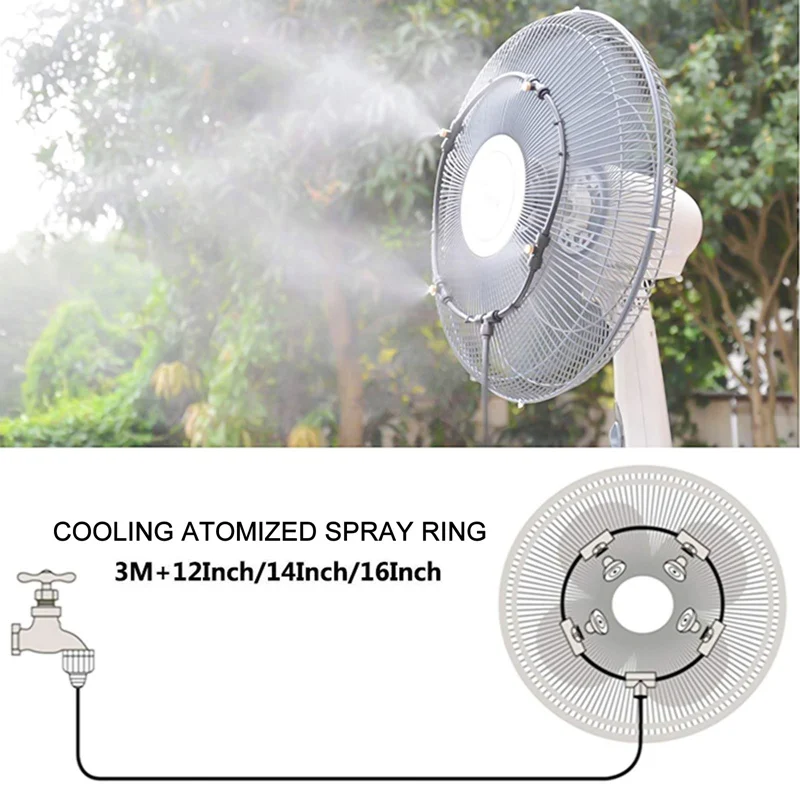 2PCS Garden Spray Portable Mist Fan Ring Water Mist Fog Sprayer Cooling Irrigation System Gardening Plant Watering Garden Tools
2PCS Garden Spray Portable Mist Fan Ring Water Mist Fog Sprayer Cooling Irrigation System Gardening Plant Watering Garden Tools