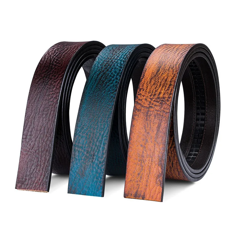 3pcs/lot Men's Belt For Automatic Buckle Cowhide Genuine Leather Belt without buckle Luxury BLue Brown Belt Replacement Belts
3pcs/lot Men's Belt For Automatic Buckle Cowhide Genuine Leather Belt without buckle Luxury BLue Brown Belt Replacement Belts