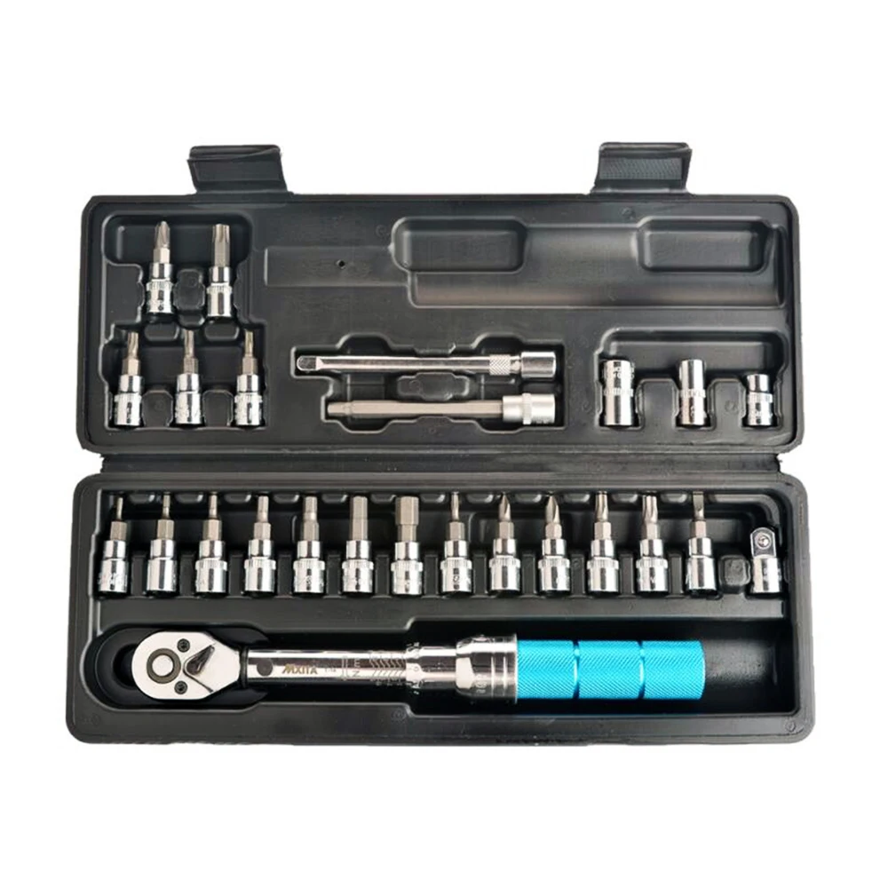 Torque Wrench Set 1/4 1-25Nm Adjustable Torque Wrench Bicycle Repair Tools Kit Set Tool Bike Repair Spanner Hand Tool Set
Torque Wrench Set 1/4 1-25Nm Adjustable Torque Wrench Bicycle Repair Tools Kit Set Tool Bike Repair Spanner Hand Tool Set