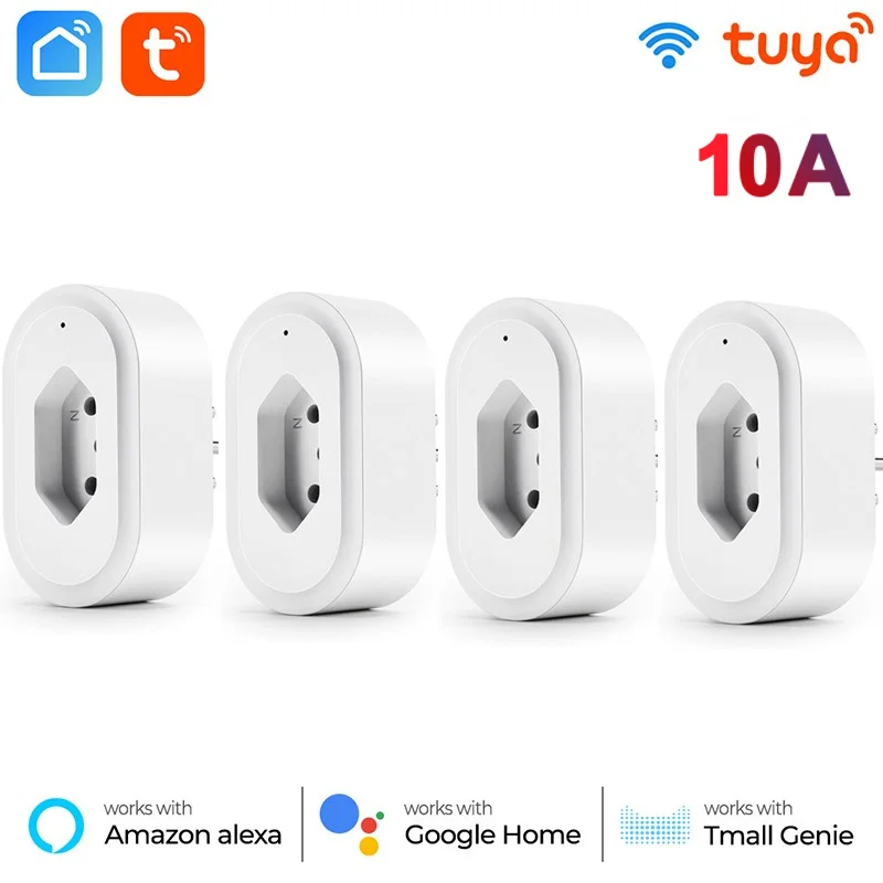 WiFi Smart Plug BR 16A Adaptor Voice Control Power Energy Monitor Outlet Timer Socket For Alexa Google Home Tuya Smartlife App
WiFi Smart Plug BR 16A Adaptor Voice Control Power Energy Monitor Outlet Timer Socket For Alexa Google Home Tuya Smartlife App