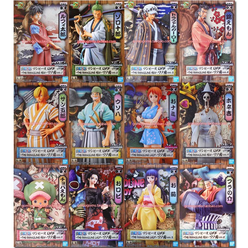 Оригинальные фигурки Banpresto Dxf из аниме, цельное кимоно для страны вано, модель игрушечной куклы Sanji Usopp Nami
Оригинальные фигурки Banpresto Dxf из аниме, цельное кимоно для страны вано, модель игрушечной куклы Sanji Usopp Nami