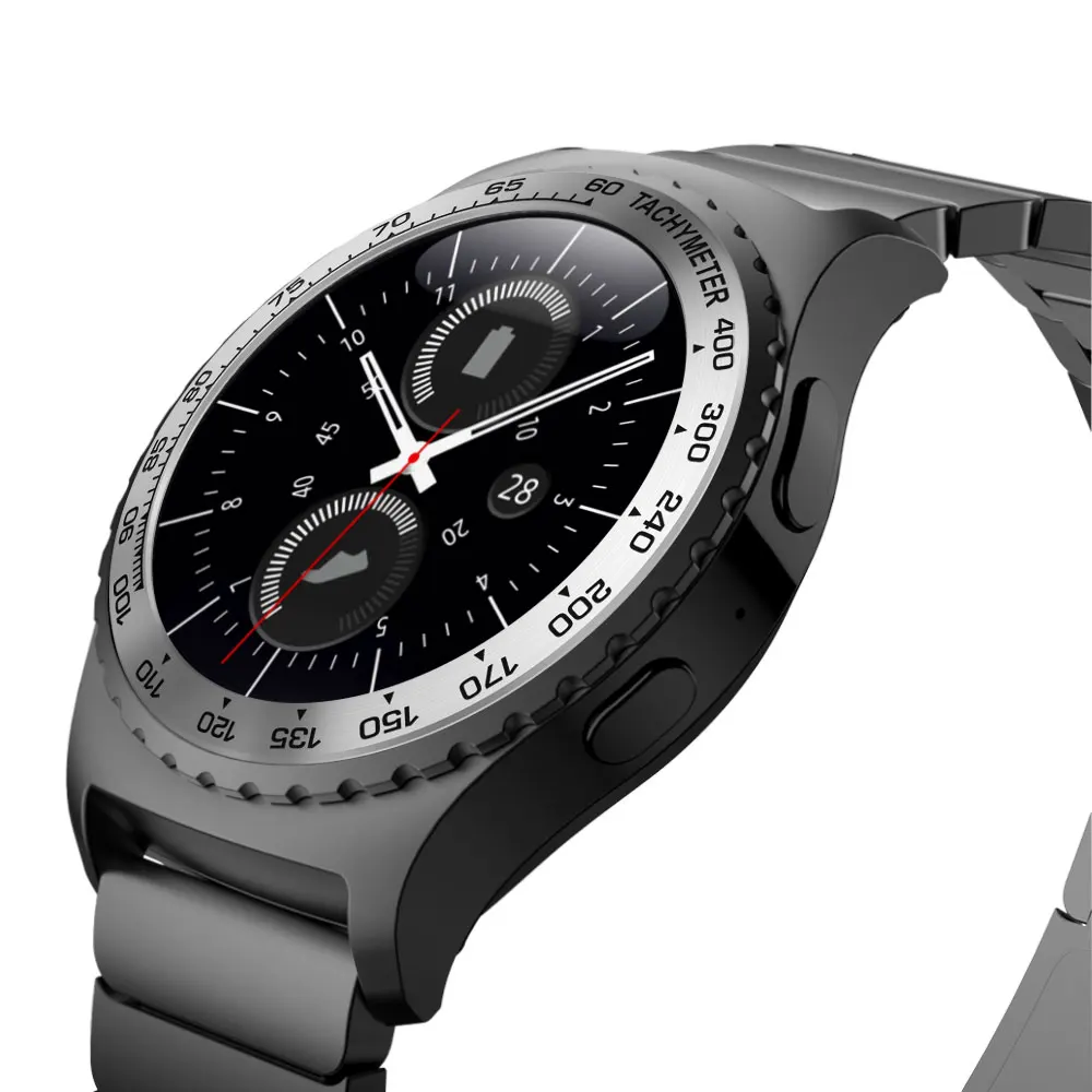 Нержавеющая сталь Часы Ободок кольцо Клей против царапин чехол браслет для Samsung