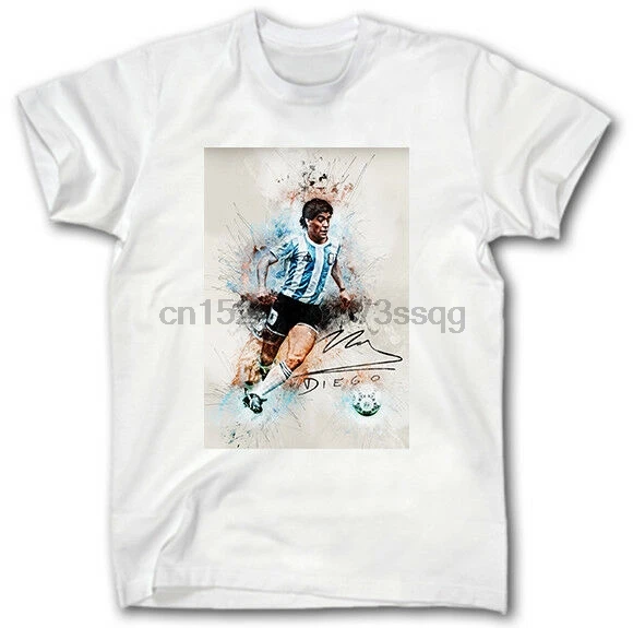 MARADONA DIEGO T-SHIRT S-XXXL ARGENTINA NAPOLI BOCA FOOTBALL SOCCER MONDIAL