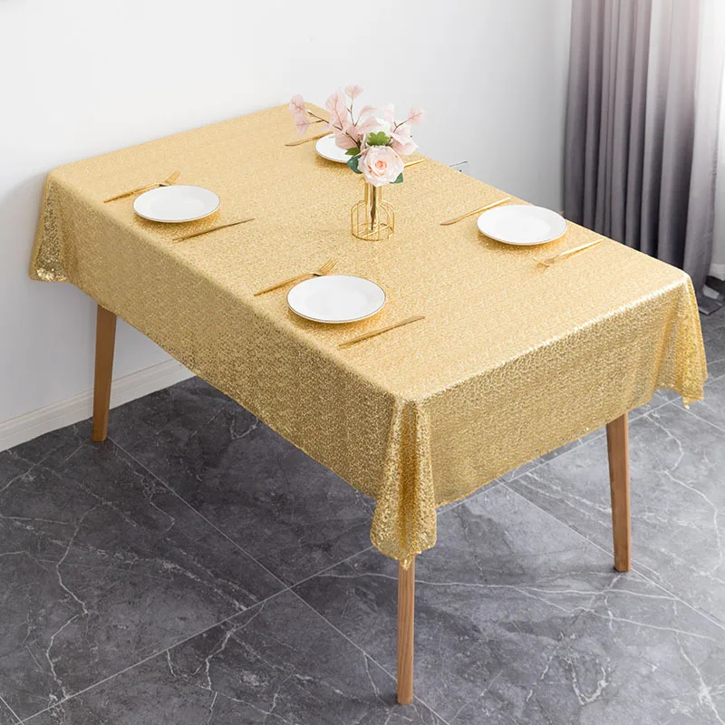Shiny Sequin Gold Square Weddings Tablecloth Cover 150cm/220cm/240cm For Event Hotel Banquet Decoration
Shiny Sequin Gold Square Weddings Tablecloth Cover 150cm/220cm/240cm For Event Hotel Banquet Decoration