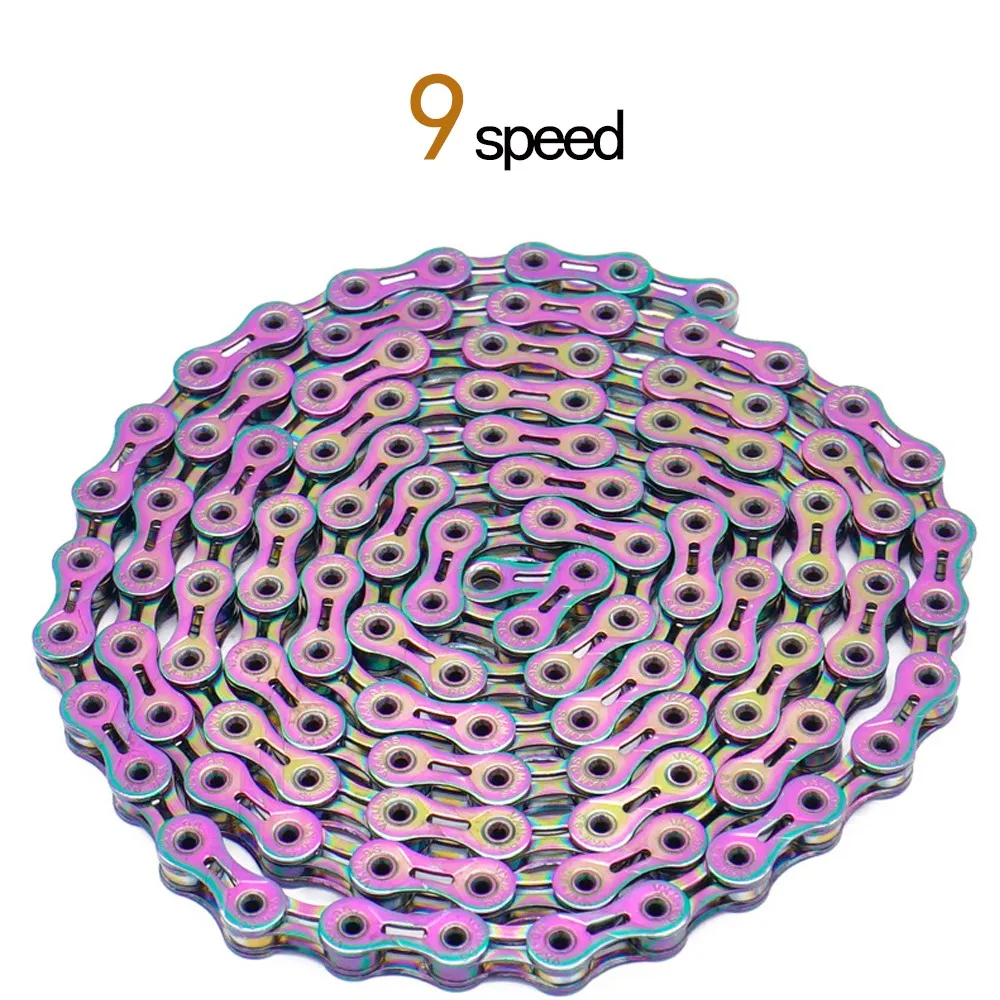 1pcs Bicycle Chain 9 Speed 116L For Mountain Road Bike Steel Hollow Chain Outdoor Cycling Sports Accessories Riding Equipments
1pcs Bicycle Chain 9 Speed 116L For Mountain Road Bike Steel Hollow Chain Outdoor Cycling Sports Accessories Riding Equipments