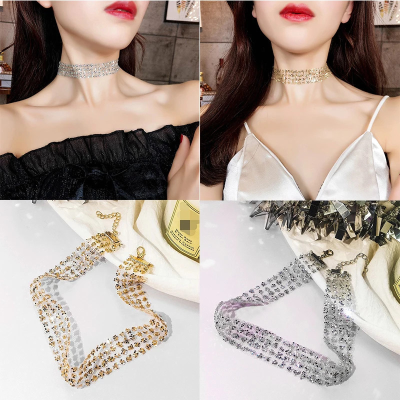 1pc Women Sexy Choker Clavicle Chain Korean Sequin Necklace Electroplating Necklace Necklace Jewlery
1pc Women Sexy Choker Clavicle Chain Korean Sequin Necklace Electroplating Necklace Necklace Jewlery