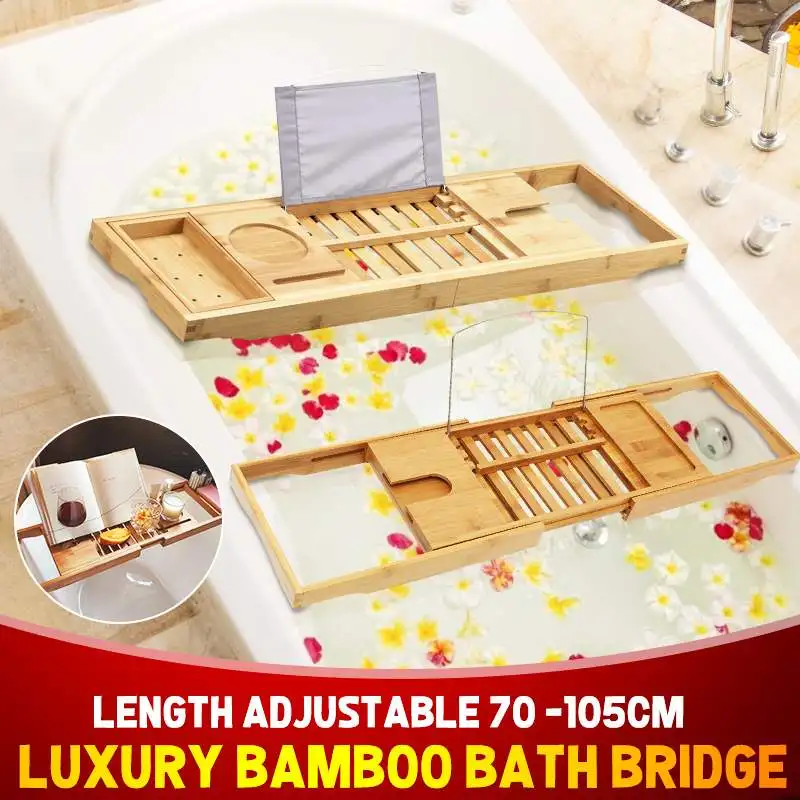 Bathroom Wooden Bathtub Tray Bath Shelf For Bath Caddy Wine Holder Tub Tray Over Bathtub Rack Support Storage accessories
Bathroom Wooden Bathtub Tray Bath Shelf For Bath Caddy Wine Holder Tub Tray Over Bathtub Rack Support Storage accessories