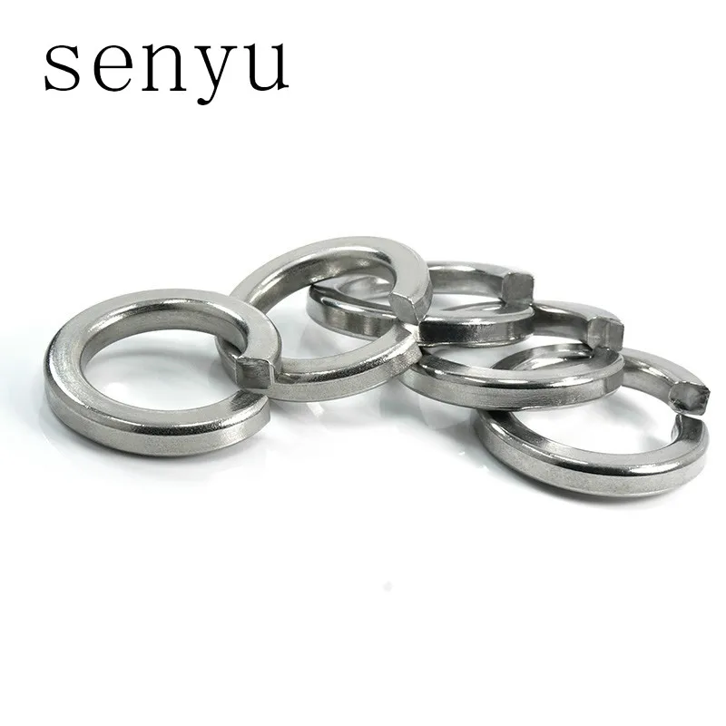 SENYU 400 шт. M3 M4 M5 304 металлический корпус из нержавеющей стали пружинная мойка сплит