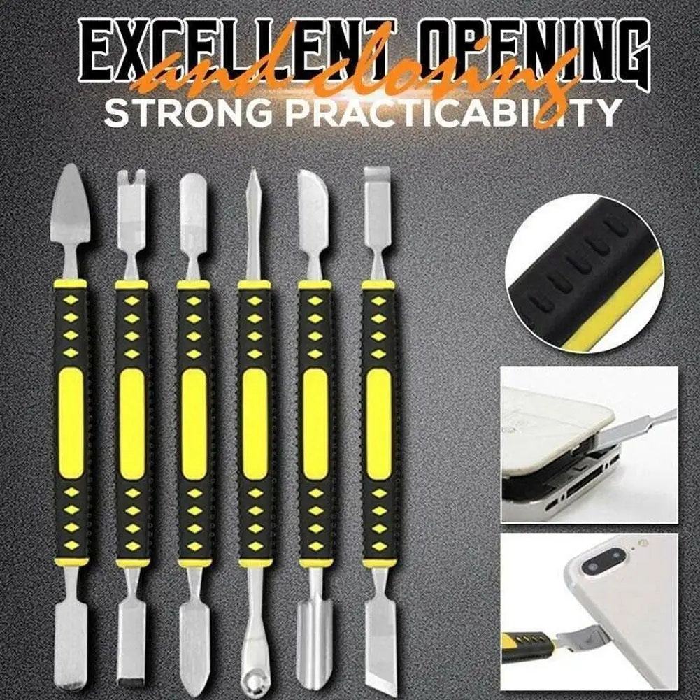 Metal Crowbar 6-Piece Set Small Metal Spudger Pry Opening Repair Tools Kit For Mobile Phone Metal Crowbar Pry Bar Dropshipping
Metal Crowbar 6-Piece Set Small Metal Spudger Pry Opening Repair Tools Kit For Mobile Phone Metal Crowbar Pry Bar Dropshipping