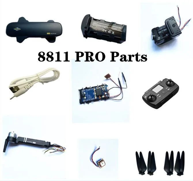 8811 PRO 8811PRO Original Spare Parts Propeller Blade USB Charger Remote Controller Body Shell Motor Arm RC drone Accessory
8811 PRO 8811PRO Original Spare Parts Propeller Blade USB Charger Remote Controller Body Shell Motor Arm RC drone Accessory