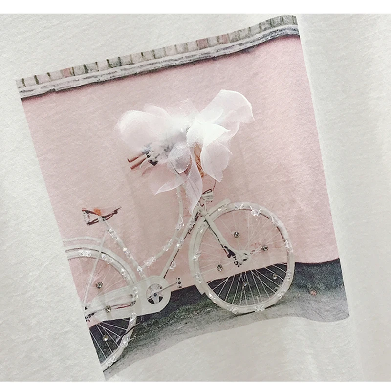 Harajuku Tshirts Diamond Plus Size Women Blouse Summer Short Sleeve O-Neck Tee Tops Harajuku Bicycle Print T Shirt Streetwear
Harajuku Tshirts Diamond Plus Size Women Blouse Summer Short Sleeve O-Neck Tee Tops Harajuku Bicycle Print T Shirt Streetwear