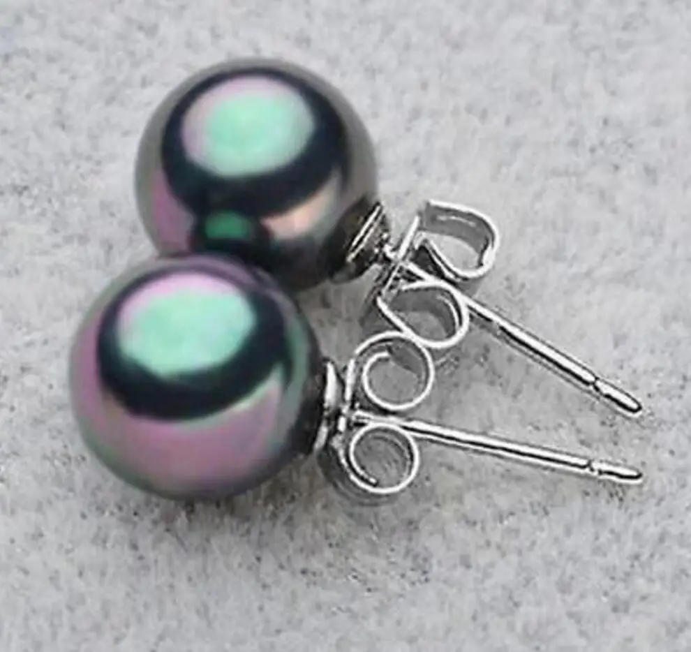 Free shipping new Round South Sea Shell Pearls Silver Earrings | Украшения и аксессуары