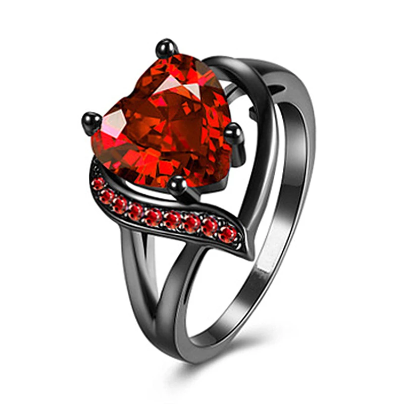 Heart Cubic Zirconia Sweet Rings For Women Trendy CZ Setting Finger Elegant Burgundy Charm with Stones Wedding Ornaments Jewelry
Heart Cubic Zirconia Sweet Rings For Women Trendy CZ Setting Finger Elegant Burgundy Charm with Stones Wedding Ornaments Jewelry