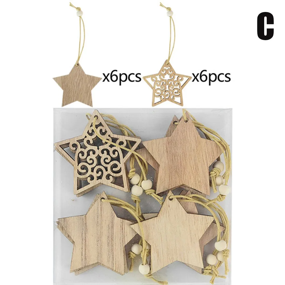 12Pcs DIY Wood Pendant Xmas Christmas Tree Hanging Ornament Wooden Craft Snowflake Elk For 2021 New Year Navidad Noel Natal
12Pcs DIY Wood Pendant Xmas Christmas Tree Hanging Ornament Wooden Craft Snowflake Elk For 2021 New Year Navidad Noel Natal