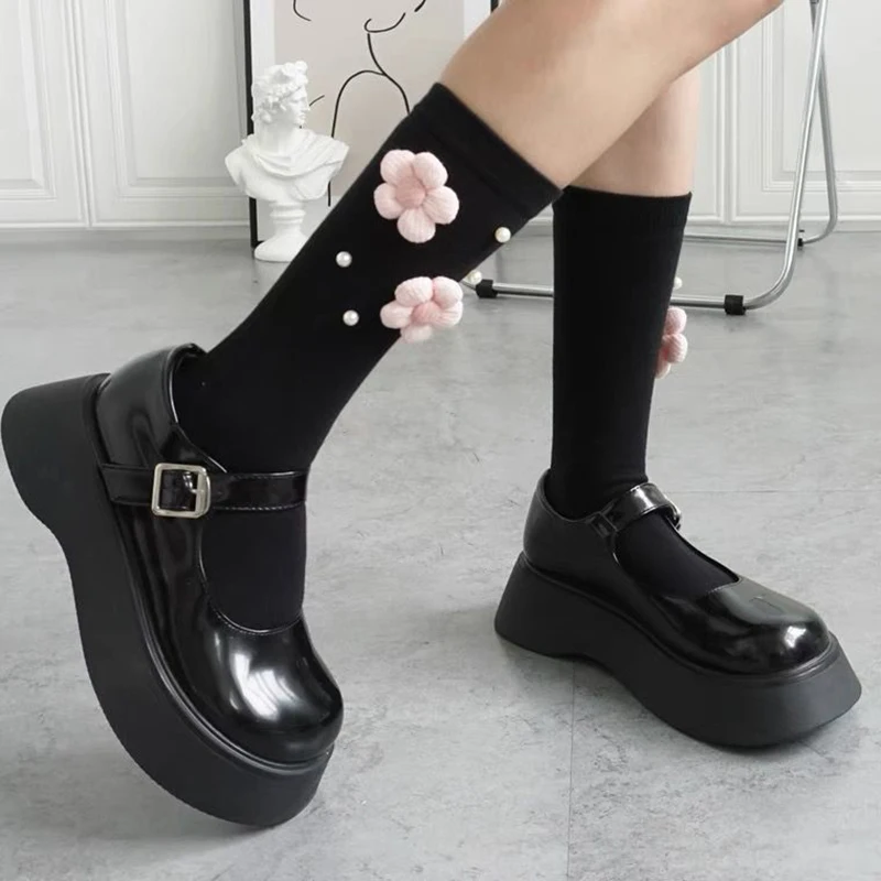 jk uniform leather shoes Mary Janes shoes women thick soled high heel lolita shoes retro shoes ins dark style college girls shoe
jk uniform leather shoes Mary Janes shoes women thick soled high heel lolita shoes retro shoes ins dark style college girls shoe