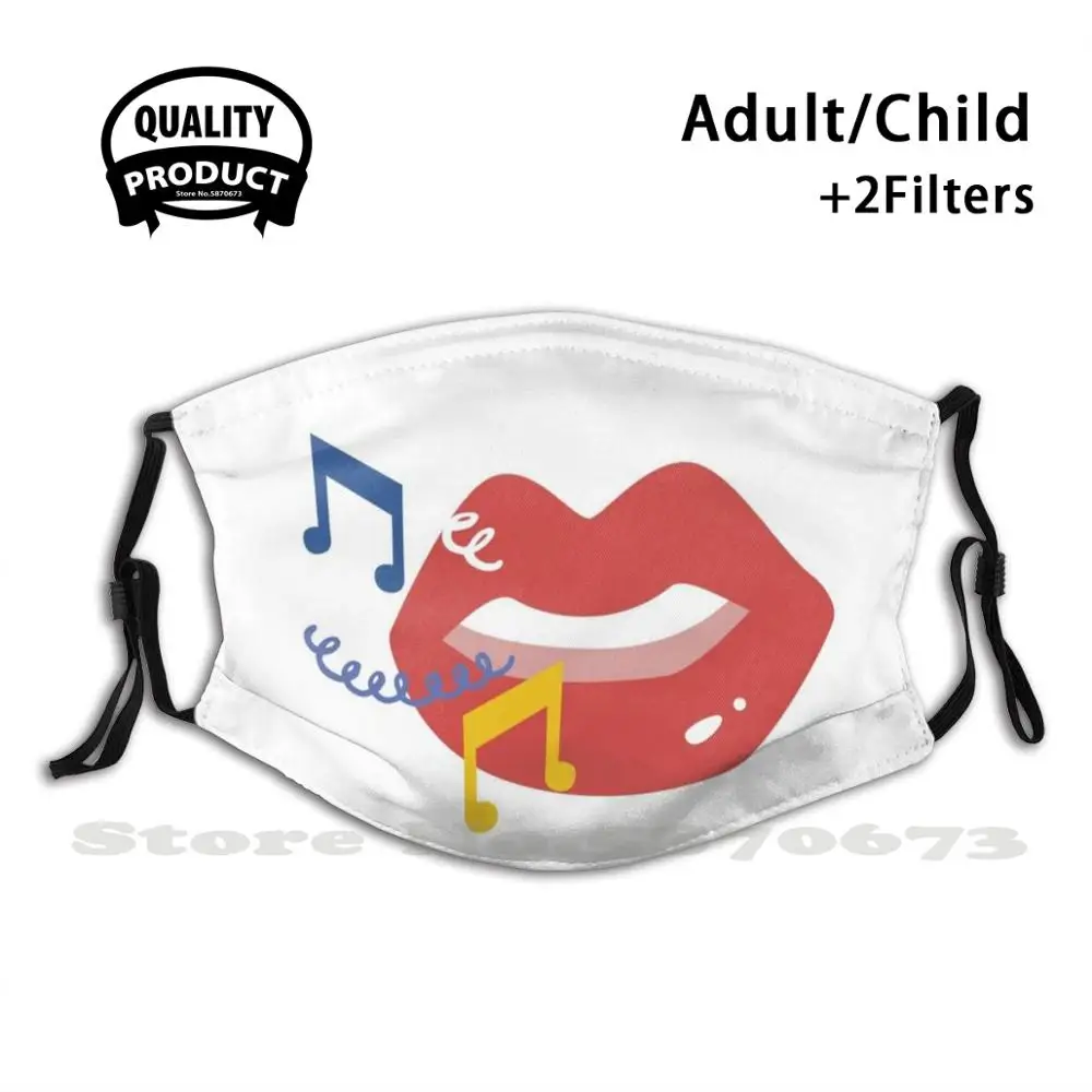 Colorful Singing Lips Anti Dust Face Mask Washable Filter Reusable Minimal Minimalist Delicate Abstract Pattern Shape Shapes
Colorful Singing Lips Anti Dust Face Mask Washable Filter Reusable Minimal Minimalist Delicate Abstract Pattern Shape Shapes