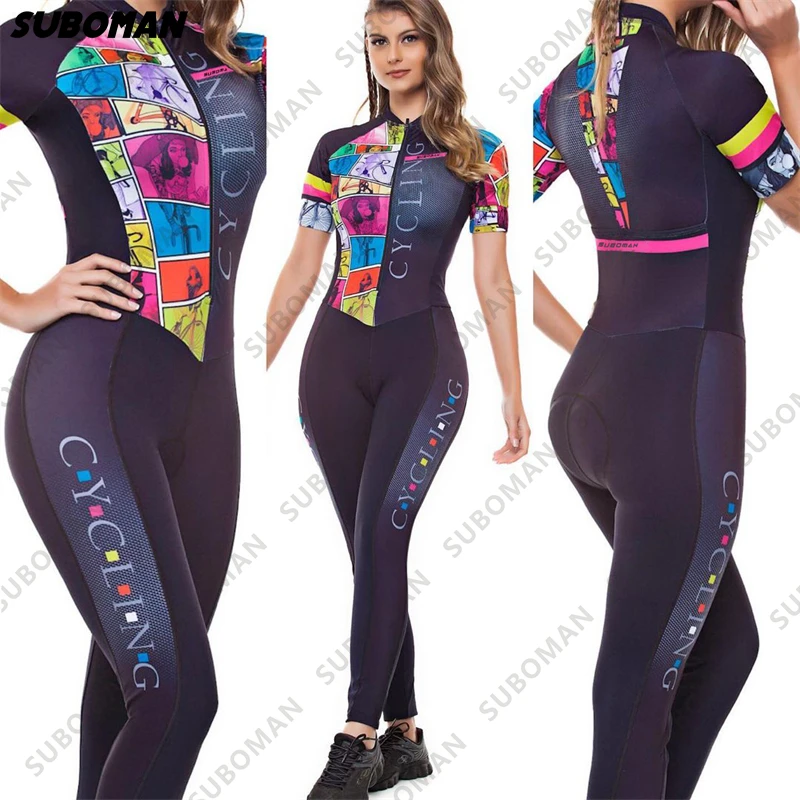 2021 SUBOMAN New Pro Women's Long Cycling Suit Set Fashion Jumpsuit macaquinho Ciclismo Feminino mtb Outdoor Fitness Sportswear
2021 SUBOMAN New Pro Women's Long Cycling Suit Set Fashion Jumpsuit macaquinho Ciclismo Feminino mtb Outdoor Fitness Sportswear