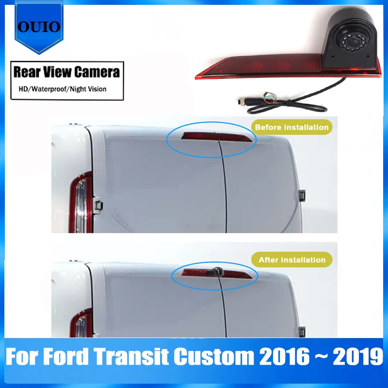 HD Rear View Reverse Camera For Ford Transit Custom 2016 2017 2018 2019 BackUp Parking Brake light Camera
HD Rear View Reverse Camera For Ford Transit Custom 2016 2017 2018 2019 BackUp Parking Brake light Camera