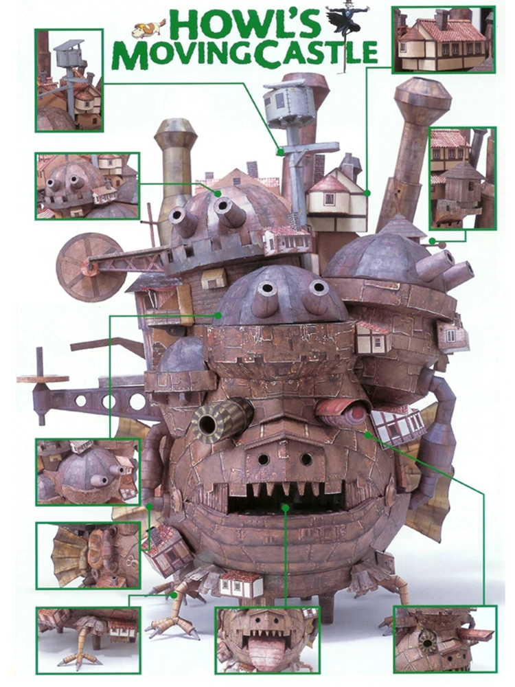 65CM Hayao Miyazaki Howl's Moving Castle 3D Paper Model Tall Land Version Model Educational Puzzle DIY Toy Present Gift Child
65CM Hayao Miyazaki Howl's Moving Castle 3D Paper Model Tall Land Version Model Educational Puzzle DIY Toy Present Gift Child