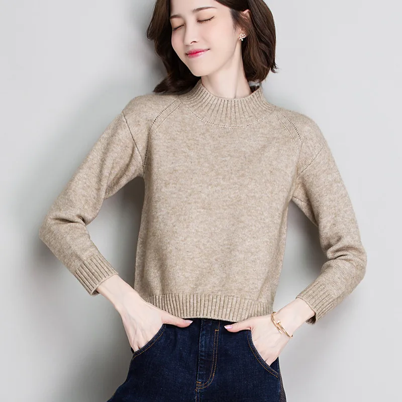 Fashion Slim Femme Elasticity Women Knitted Turtleneck Sweater Casual Soft Polo-neck Black
Fashion Slim Femme Elasticity Women Knitted Turtleneck Sweater Casual Soft Polo-neck Black