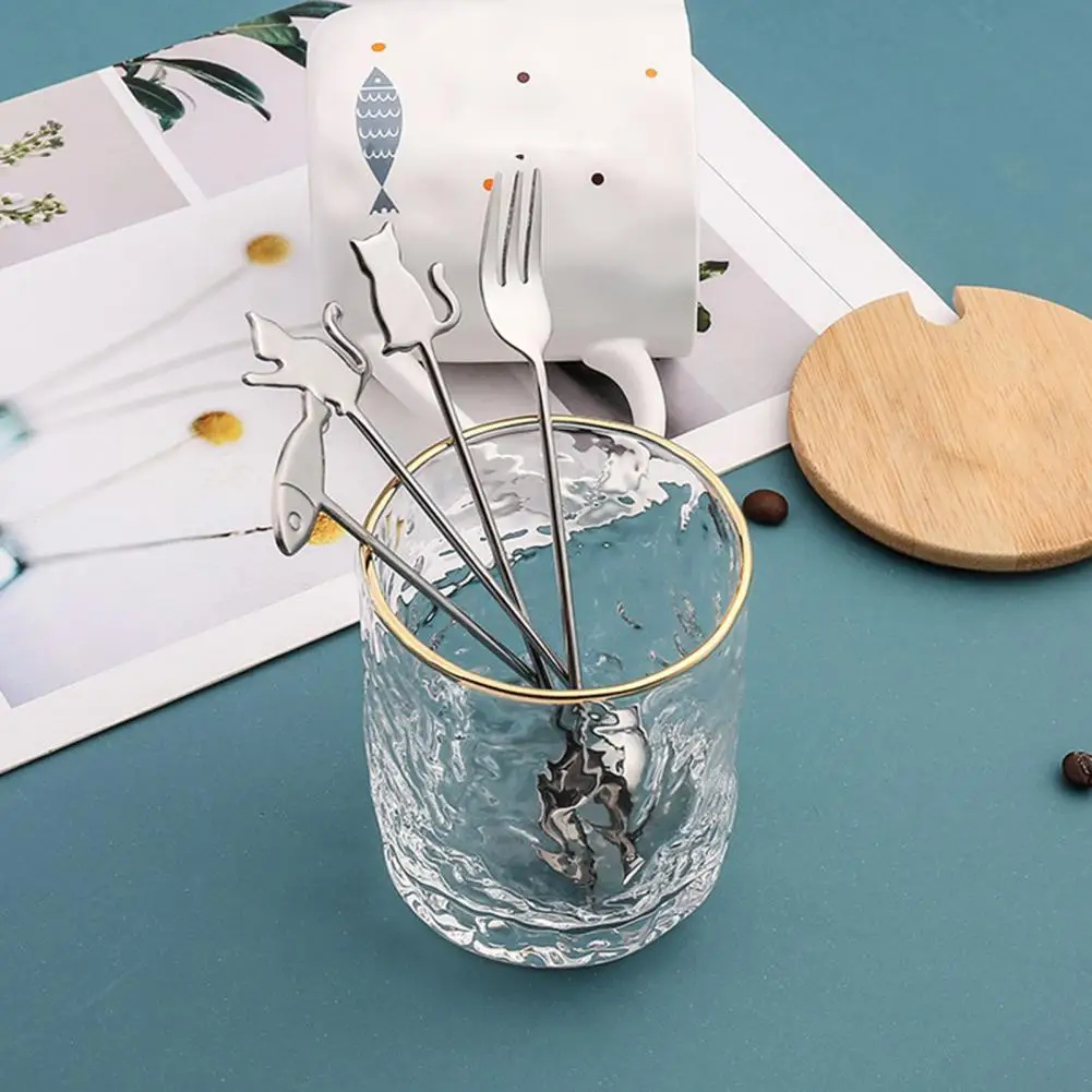 Вилка для кофе, ложка для размешивания кофе, ложка для торта, в форме котенка, из нержавеющей стали, с длинной ручкой, 1 шт.
Вилка для кофе, ложка для размешивания кофе, ложка для торта, в форме котенка, из нержавеющей стали, с длинной ручкой, 1 шт.