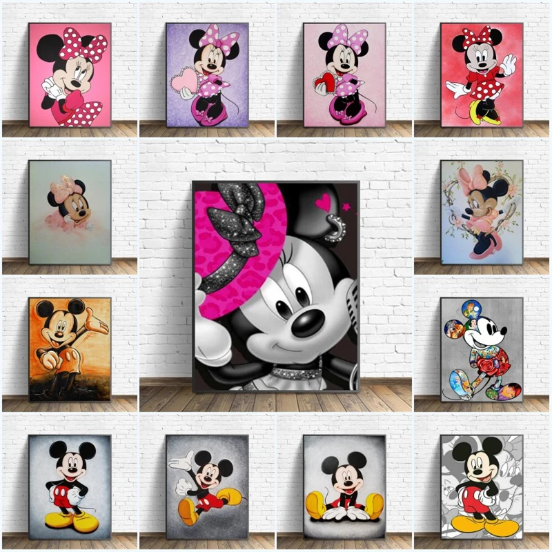 Ameri CanDisney Canvas Painting Cute Children's Mickey and Minnie Cartoon Cartoon Anime Posters and Prints Art Wall Home Decor
Ameri CanDisney Canvas Painting Cute Children's Mickey and Minnie Cartoon Cartoon Anime Posters and Prints Art Wall Home Decor