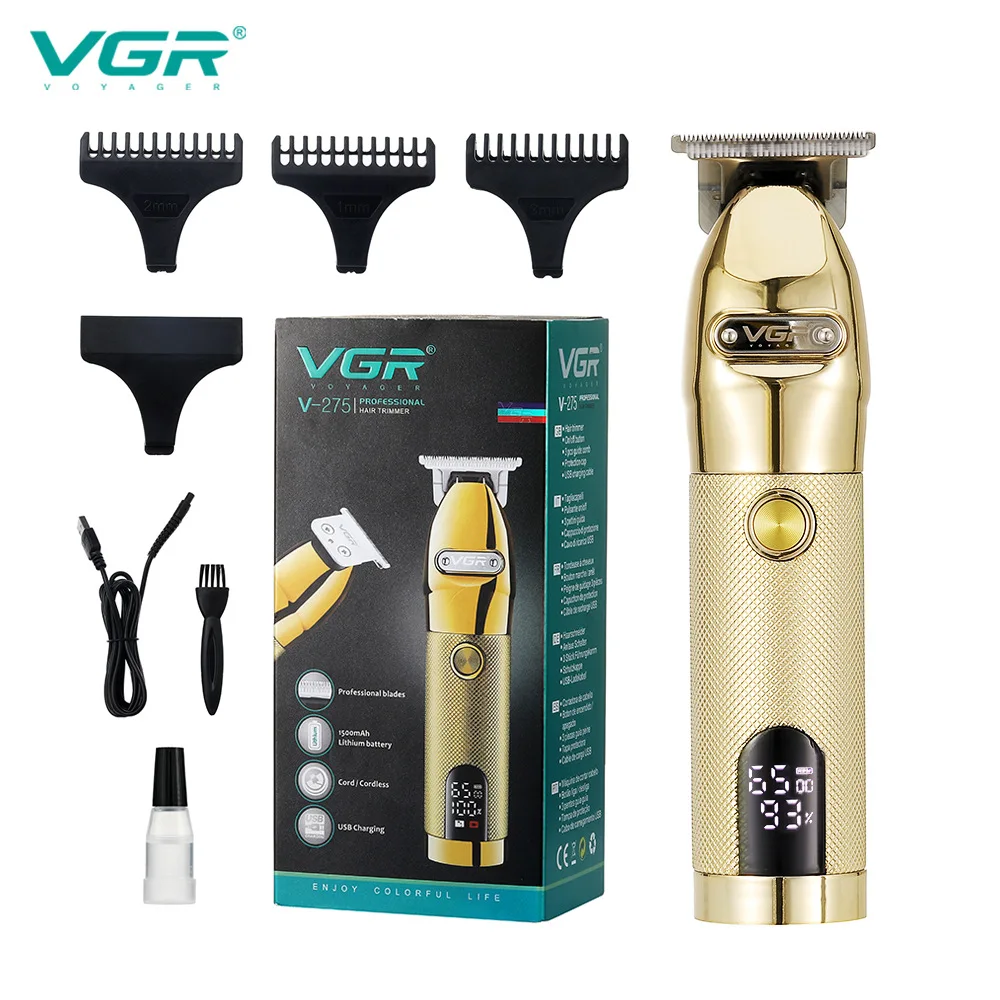 VGR V-275 New Electric Clipper High Power Hair Clipper LCD Charging Metal Clippers Electric Clipper Barber Hair Trimmer for Men
VGR V-275 New Electric Clipper High Power Hair Clipper LCD Charging Metal Clippers Electric Clipper Barber Hair Trimmer for Men