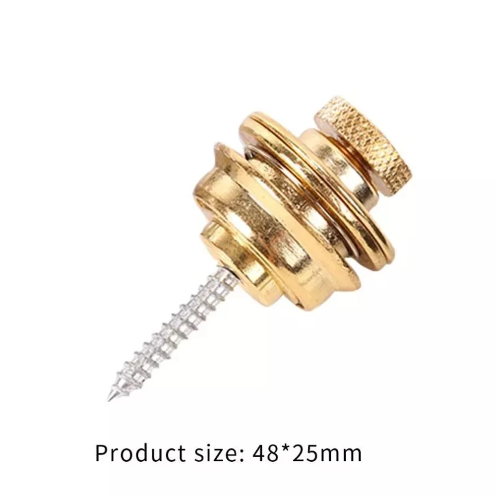 Guitar String Nail Metal Anti-skid Tail Nail Strap Buckle Bass Guitar Strap Buckle Metal end Locking Accessories 
Guitar String Nail Metal Anti-skid Tail Nail Strap Buckle Bass Guitar Strap Buckle Metal end Locking Accessories