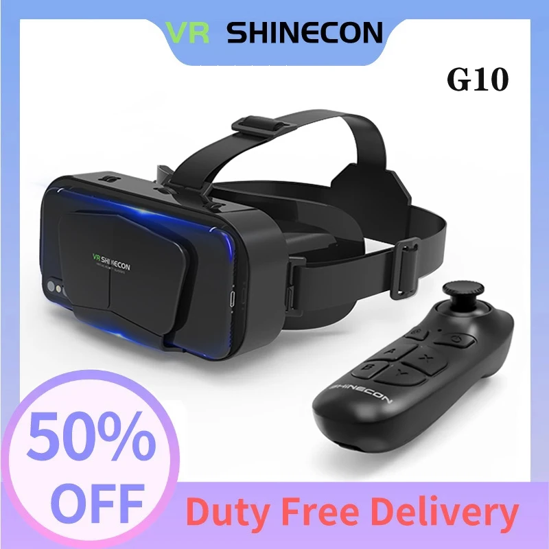 

2022 New G10 VR Headset Suitable 7.0 inch Smartphone VR Box With CE Certificate Immersive Virtual Reality 3D VR Glasses