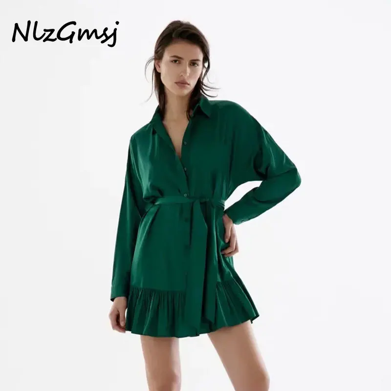 TRAF Za Women 2022 Fashion Ruffles Streetwear Mini Dress Long Sleeve Button Up Shirts Dress Female Elegant Dress 202111
TRAF Za Women 2022 Fashion Ruffles Streetwear Mini Dress Long Sleeve Button Up Shirts Dress Female Elegant Dress 202111
