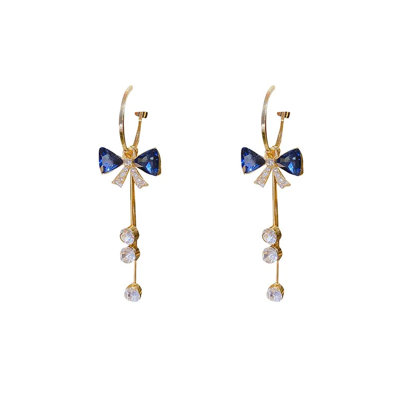 Trend Bow Long Earrings For Women Elegant Girl Crystal Tassel Pendant Fairy Fashion Korean Jewelry Earrings Personality Gift
Trend Bow Long Earrings For Women Elegant Girl Crystal Tassel Pendant Fairy Fashion Korean Jewelry Earrings Personality Gift