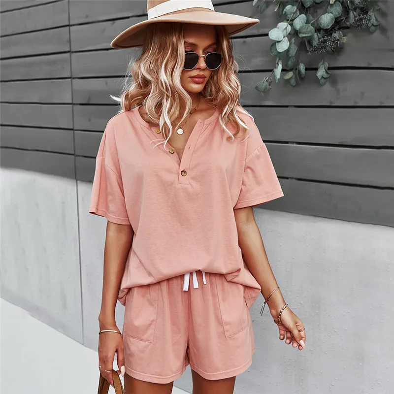 Spring New Blouse Top Set Women Spring Summer Solid Short Sets For Women 2021 Casual Outfit Two Piece Sets
Spring New Blouse Top Set Women Spring Summer Solid Short Sets For Women 2021 Casual Outfit Two Piece Sets