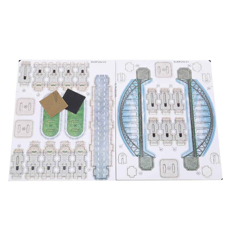 DIY Kids 3D Wooden Puzzle Jigsaw Model Eiffel Tower Assembling Famous Architecture The Kits Educational Toys For Children