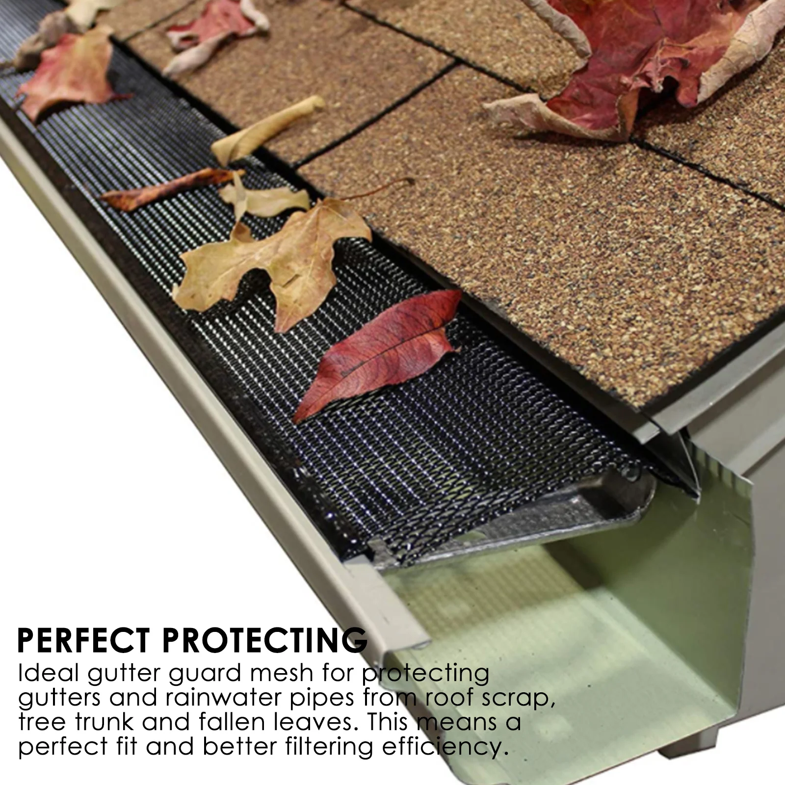 Plastic Gutter Guard Mesh Leaf Protection Mesh Gutter Guards Roll Leaf Guard Splash Roof Panels Black With 10 Fixed Hooks
Plastic Gutter Guard Mesh Leaf Protection Mesh Gutter Guards Roll Leaf Guard Splash Roof Panels Black With 10 Fixed Hooks