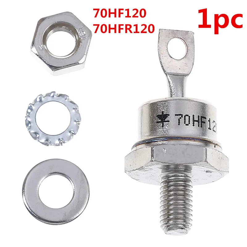 1PC Hot Sale 70A 1200V 70HF120 70HFR120 High Power Rectifier Metal Stud Type Rectifier Diodes Accessories
1PC Hot Sale 70A 1200V 70HF120 70HFR120 High Power Rectifier Metal Stud Type Rectifier Diodes Accessories