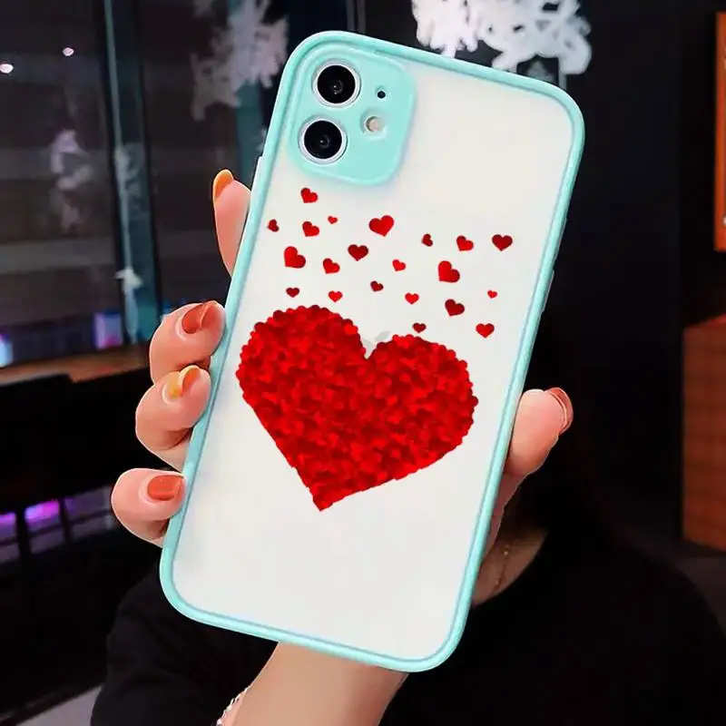 cartoon cute Love heart red Phone Cases Matte Transparent for iPhone 7 8 11 12 s mini pro X XS XR MAX Plus cover funda
cartoon cute Love heart red Phone Cases Matte Transparent for iPhone 7 8 11 12 s mini pro X XS XR MAX Plus cover funda