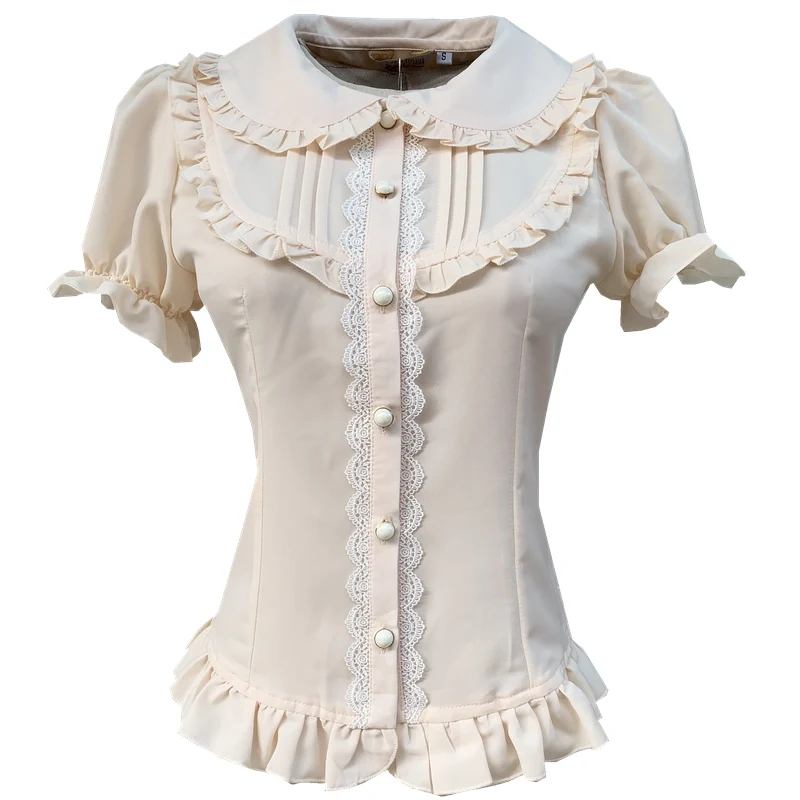 Japanese student sweet lolita shirt vintage lace peter pan collar slim victorian shirt kawaii girl gothic lolita top loli cos
Japanese student sweet lolita shirt vintage lace peter pan collar slim victorian shirt kawaii girl gothic lolita top loli cos