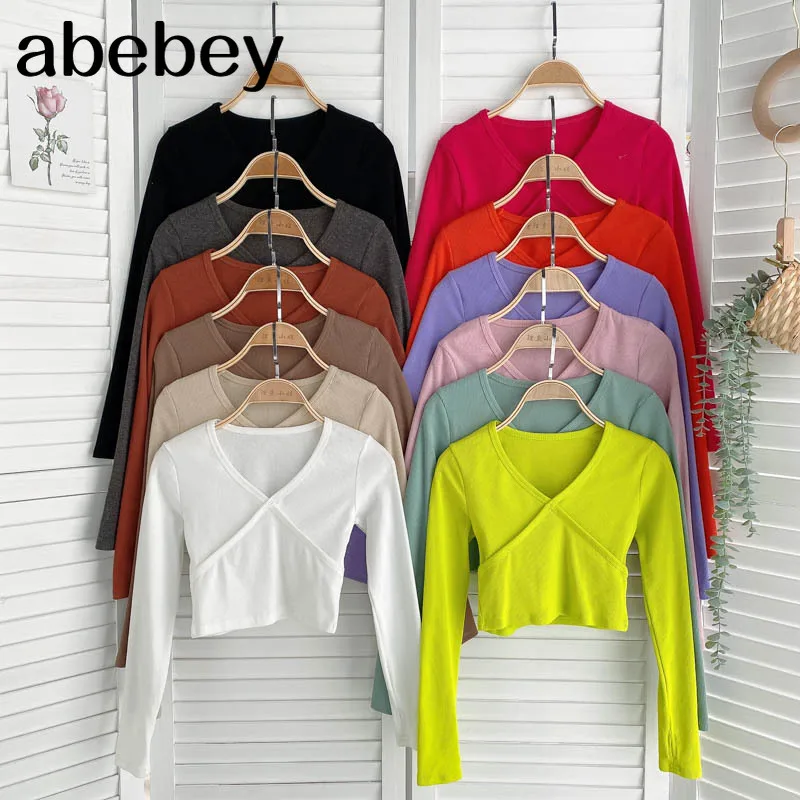 Женская блузка с длинным рукавом, однотонная облегающая блузка с V-образным вырезом, пикантная уличная одежда во французском стиле, осень 2021
Женская блузка с длинным рукавом, однотонная облегающая блузка с V-образным вырезом, пикантная уличная одежда во французском стиле, осень 2021