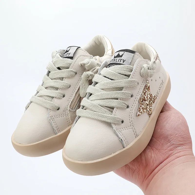 Girls White Sneakers Children's Leather Star Shoes Summer Boys' Soft-soled Spring Sneakers Toddler Girl Boy Running Shoes XZ060
Girls White Sneakers Children's Leather Star Shoes Summer Boys' Soft-soled Spring Sneakers Toddler Girl Boy Running Shoes XZ060