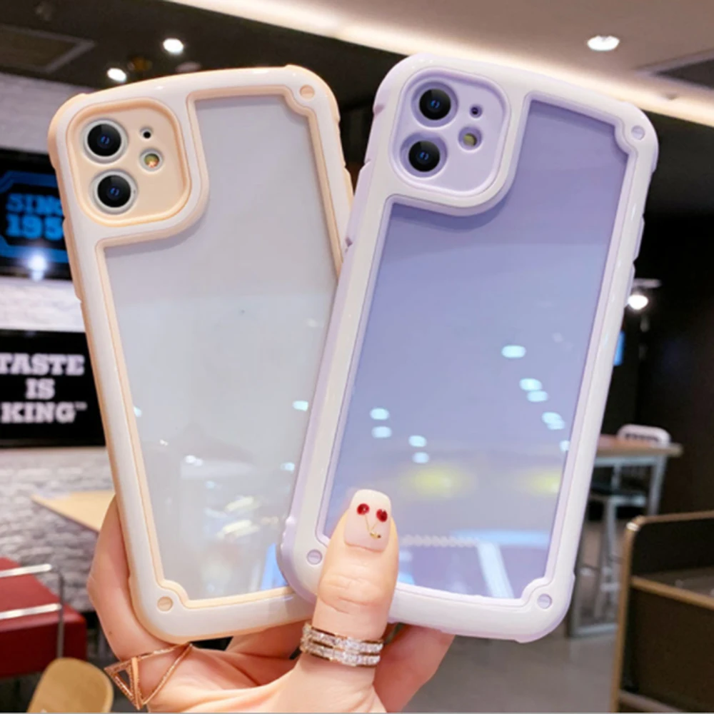 Прозрачный силиконовый чехол для телефона Apple iPhone 11 Pro XS Max X XR 6 6S 7 8 Plus SE 2020 бампер