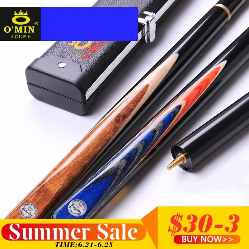 O'min Billiard Cue Snooker Cues 9.8mm Tip With Case High-end Ash Professional Handmade Billiards Snookers For Black 8
O'min Billiard Cue Snooker Cues 9.8mm Tip With Case High-end Ash Professional Handmade Billiards Snookers For Black 8