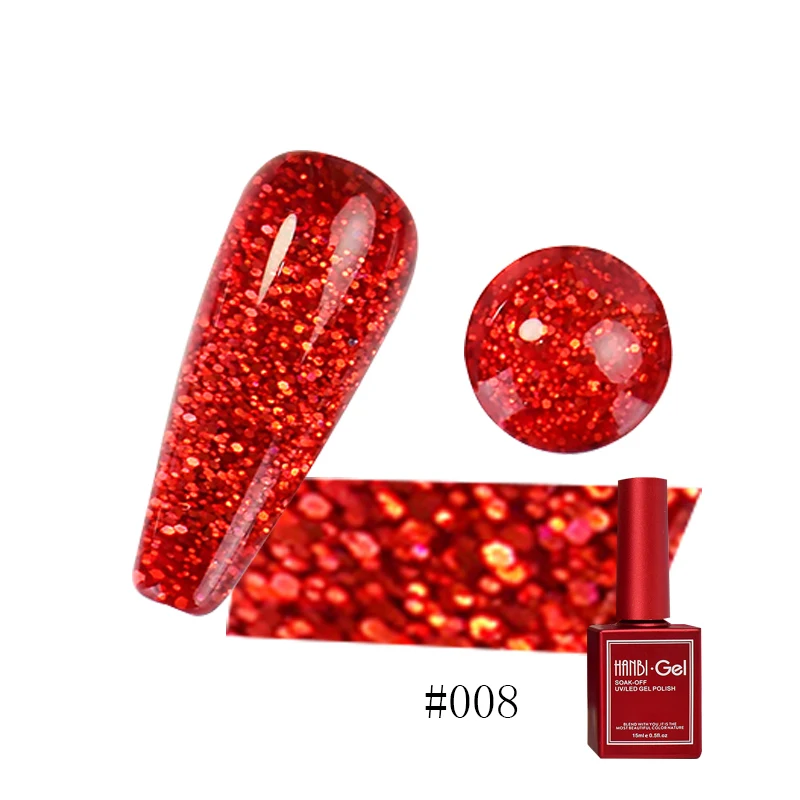 15ml Glitter Gel Nail Polish Red Series New Year Soak Off UV LED Nail Art Gel Varnish With Any Color Base Top Coat
15ml Glitter Gel Nail Polish Red Series New Year Soak Off UV LED Nail Art Gel Varnish With Any Color Base Top Coat